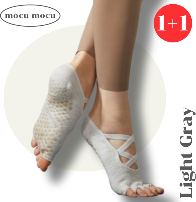 모꾸모꾸 여자 필라테스 양말 토삭스 논슬립 요가 미끄럼방지 발가락 오픈 사계절 여성용