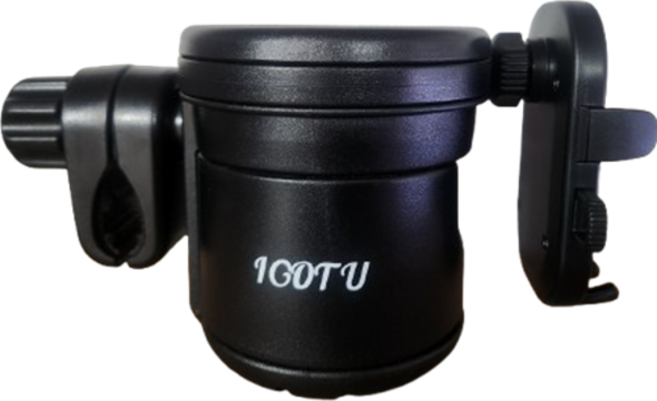 아가츄 3 in 1 유모차컵홀더 블랙 2구 스마트폰 거치대 유모차 멀티 호환, 1개