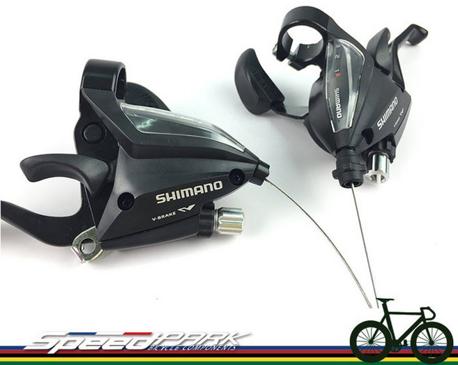 SHIMANO ST-EF500 V-BRAKE 煞變一體把手 3x8速 24段變速, 1個