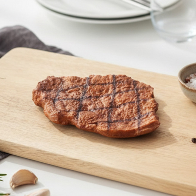 한소픈 그릴 스테이크 모형 장식 가짜 고기 가짜 스테이크 육류 음식 장식용, 스테이크 1p