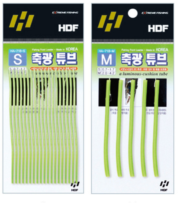 해동조구사 축광튜브 목줄보호용 바다낚시소품 갈치 자작채비, 1개