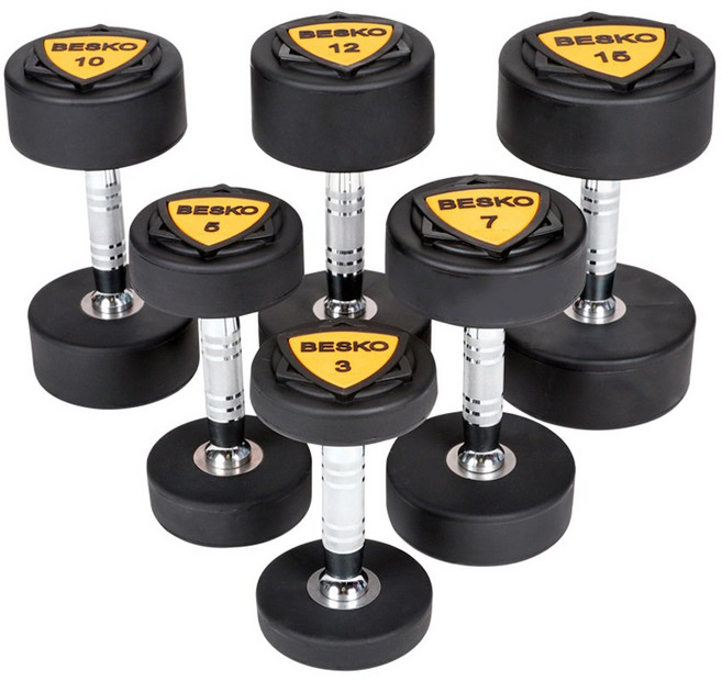 핫템 TPU 우레탄 아령 홈트 헬스장 덤벨 2kg - 50kg, 1개, 28kg