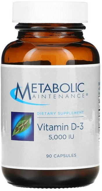 Metabolic Maintenance 비타민 D-3 5000 IU 90 캡슐, One Color, 1개, 90정 - 쿠팡