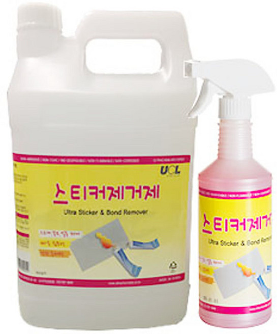 UCL스티커제거제 3.75L제거제 접착제 테이프 자국제거 시트지 스티커제거제, 1개