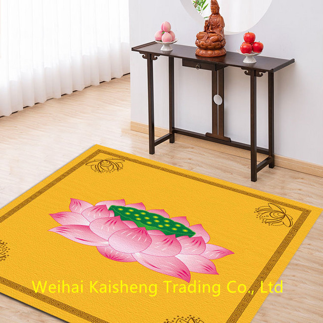 Kisen 명상 방석 108배 절 전용 타좌명상 정좌선수매트 포단 가정용 미끄럼방지매트 60cm*60cm