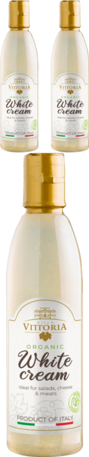 빌라비토리아 이탈리아 무지방 유기농 화이트 발사믹 크림, 3개, 250ml
