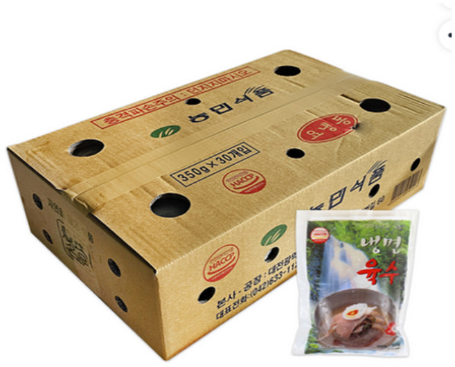 농민냉면육수 350g, 60개