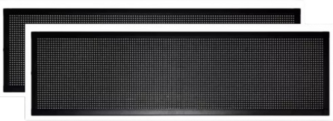 업소용 LED 전광판 P10 방수 돌출간판 앞뒤양면 광고간판 문구변경가능 Full Color 35cm x99 cm x 2개 220V 옥외설치, 1개, RGB