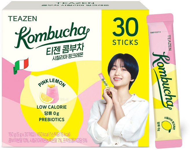 티젠 콤부차 시칠리아 핑크레몬, 5g, 30개입, 1개