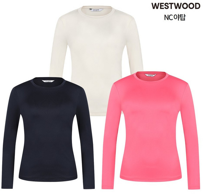 [웨스트우드] (이월상품 초특가) 여성 봄 가을 활동 편한 신축성 기능성 긴팔 메쉬 배색 라운드 티셔츠 / 부드럽고 편안한 착용감 / 일상복 작업복 등산 여행 활용