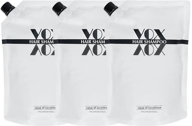 1+1+1 일진 복스 헤어 샴푸 1500ml (파우치), 3개, 1.5L