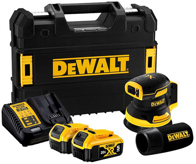 DEWALT 디월트정품 20V 충전 MAX XR BL 원형샌더 DCW210P2 125mm 배터리 5.0Ah 세트, 1개