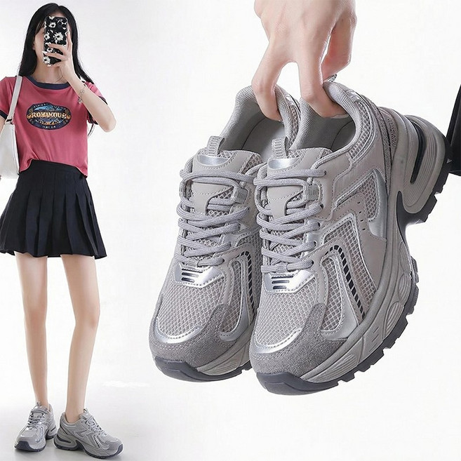 FvaBzon 여성 초경량 키높이 운동화 가벼운 데일리 쿠션 워킹화 조깅화