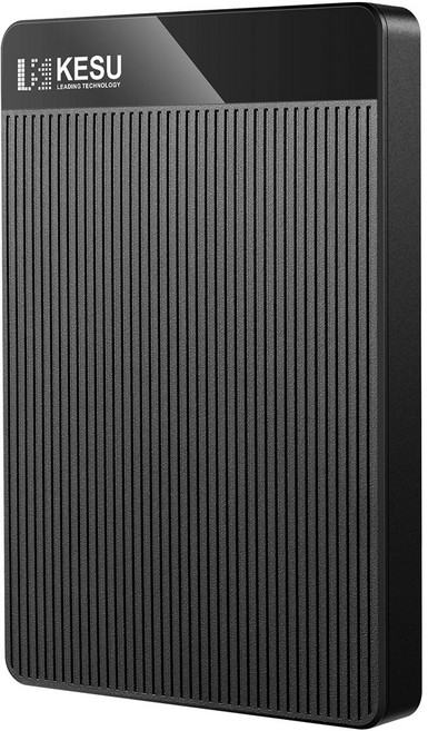 KESU HDD 2.5" 휴대용 외장형 하드 드라이브 디스크 Mac 데스크탑/PC/PS4/Xbox/TV와 호환되는 1tb/320gb/50, [01] 160GB, Black