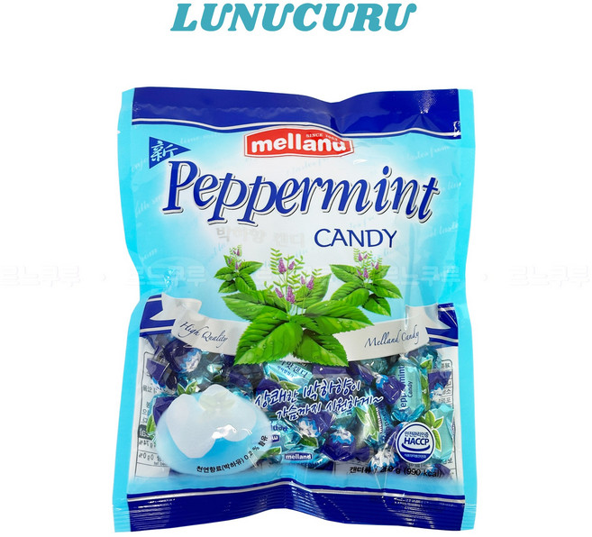 멜랜드 신 페퍼민트캔디 베이지 않는 부드러움, 250g, 3개