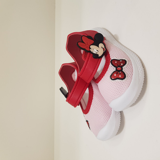 아가방 여름 베이비페어 폭신핏 유아 메리제인 운동화 디즈니베이비 미니 핑크 메쉬 벨크로 경량 쿠션 여아 신발 / 신고벗기도 딱 좋은 발도 숨을 쉬는 메쉬 유아 아기 운둥화