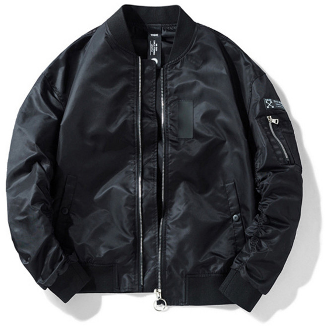 제이피엠 팔주름 포인트 항공점퍼 심플디자인 블루종자켓 봄 가을 바람막이 자켓 패션 캐쥬얼 아우터 017D