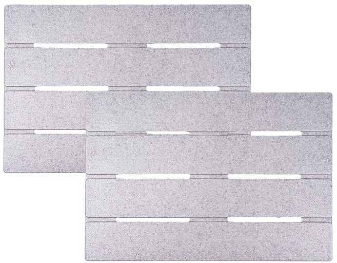 모노플랫 논슬립 EPP 욕실 다용도실 발판 70x48cm x 2set, 그레이, 2개