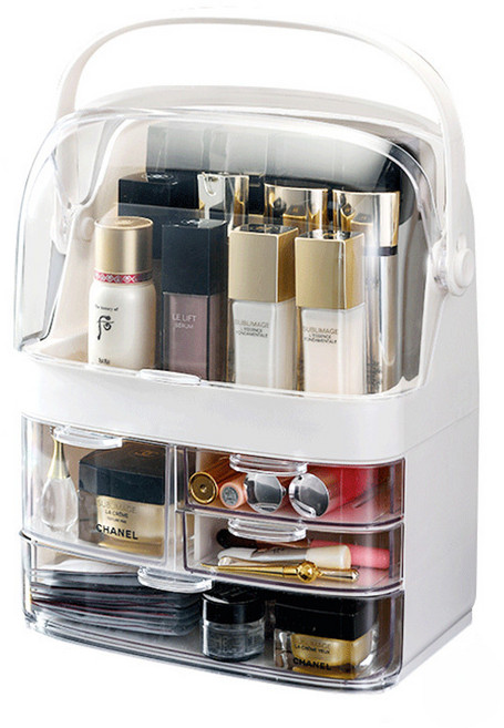새하영 휴대용 화장품 수납함 보관함 정리함, 1개
