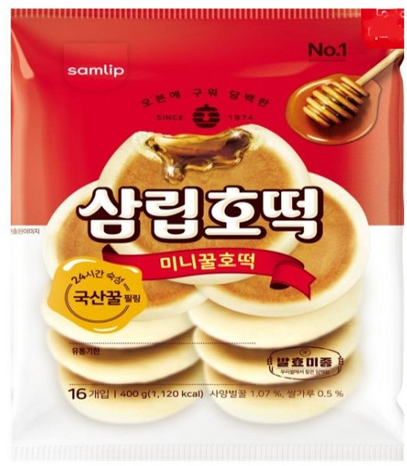 삼립 미니꿀호떡 400g, 1개