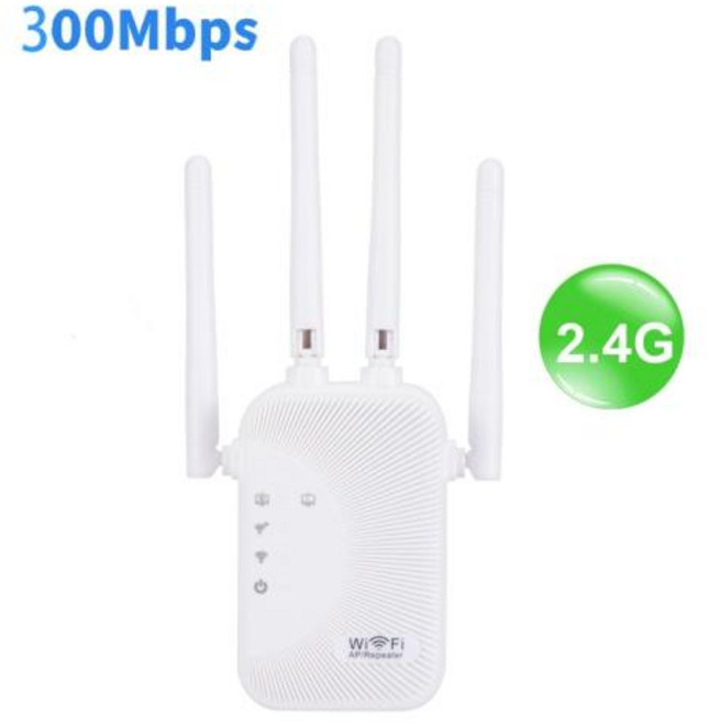 와이파이 증폭기 리피터 라우터 무선 1200Mbps 신호 부스터 듀얼 밴드 5G 확장기 기가비트 가정 사무실 야외, 미국 플러그, 2.4G 300M, 1개