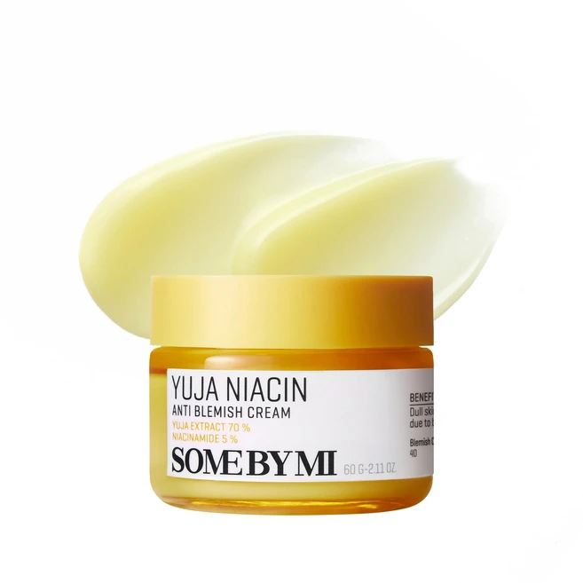 SOME BY MI 유자 니아신 세럼 크림 5% 니아신아마이드 다크스팟 개선 미백 기능성 화장품 60ml, 1개, 60g - 쿠팡