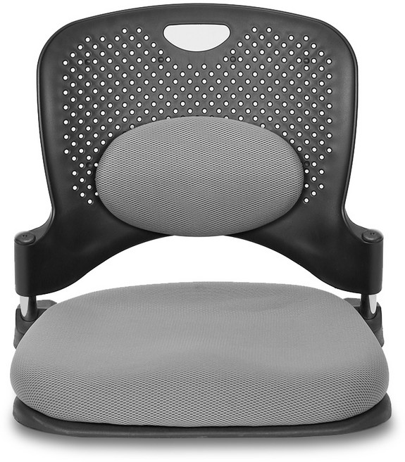체어포커스 지니 메쉬방석 좌식의자 허리쿠션형 GN102, 그레이
