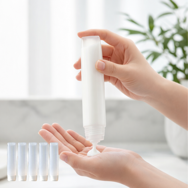 현우상점 화장품 공병 여행용 샘플 소분 용기, 5개, 투명