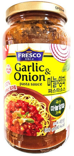 프레스코 마늘양파스파게티소스600g, 600g, 1개