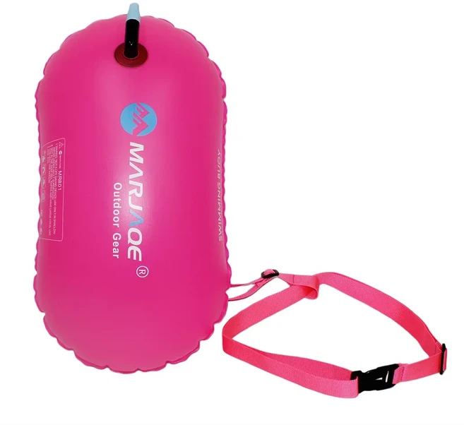 야외 수영 안전 부표 풍선 생명을 구하는 PVC 공기 건조 가방 오픈 워터에 대한 드리프트, 02 rose red