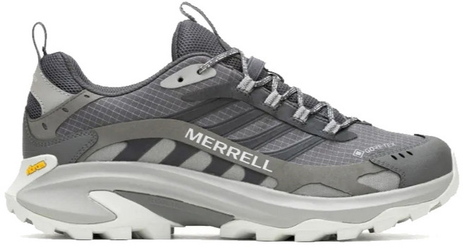 MERRELL Moab SPEED 2 GORE-TEX 越野鞋 (黃金大底) - 灰