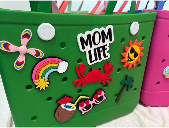 베베키키 수영장 실리콘 방수 비치백 젤리백 수영백 수영장 목욕 EVA 여름 샌드백 미니백 어린이 유아 바캉스 키즈백 물놀이 커스터마이징, 가방, M-Bag, 그린