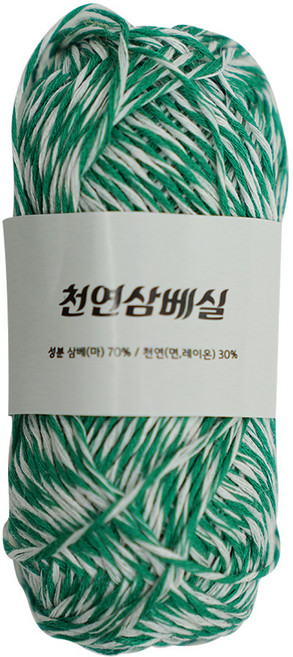 국산 천연 삼베실 수세미실 제로웨이스트 친환경 뜨개실 1볼, 1개, 101번