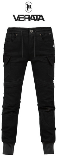[VERATA] 조거 팬츠 [무릎 골반 보호대 포함] 오토바이 바이크 라이딩 진 바지 O STREET 41, 블랙, 34