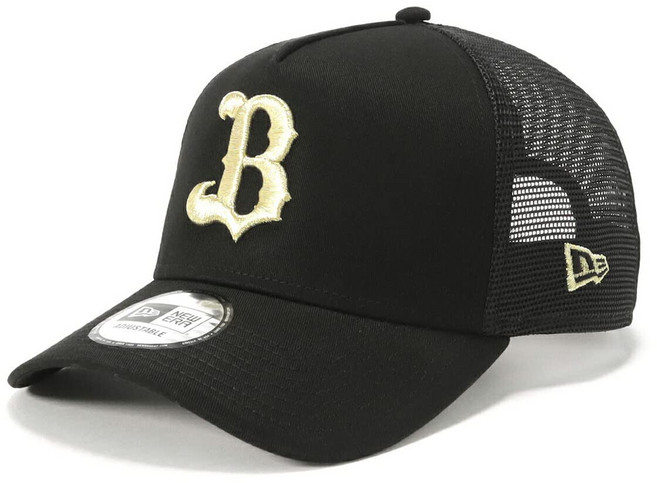 FREE 940AFTR NPB ORIBUF BLK GLD 25J [뉴에라] 메쉬 캡 일본 프로 ​​야구 오릭스