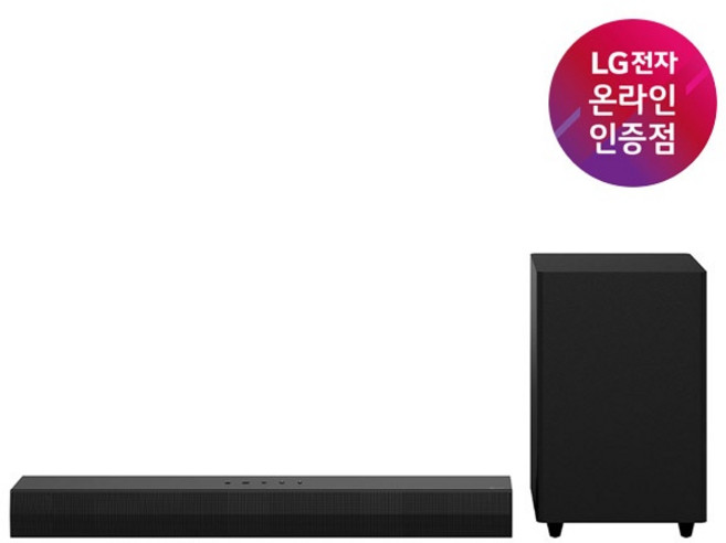 (LG전자) 사운드바 2.1ch 140W AI 사운드 (S30A), 블랙, S30A