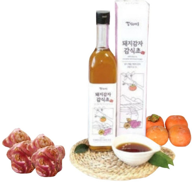 항아리 3년 숙성 천연 돼지감자 감식초 500ml 전통 자연 발효 식초 밀양 감익는마을, 2개