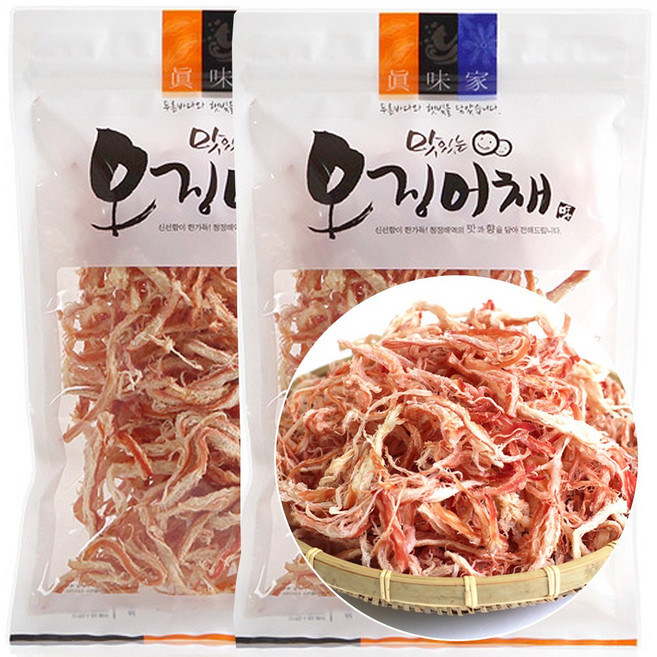 [가온애] 국내가공 홍진미채, 350g