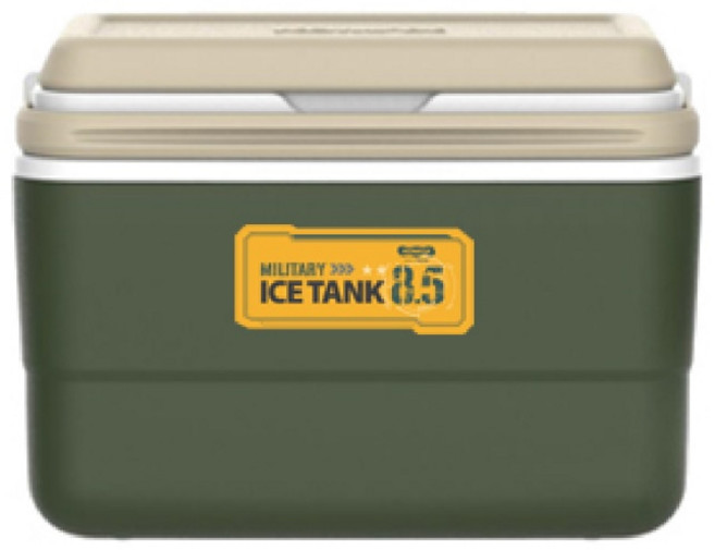 코멕스 캠핑 아이스탱크, 밀리터리 그린, 8.5L