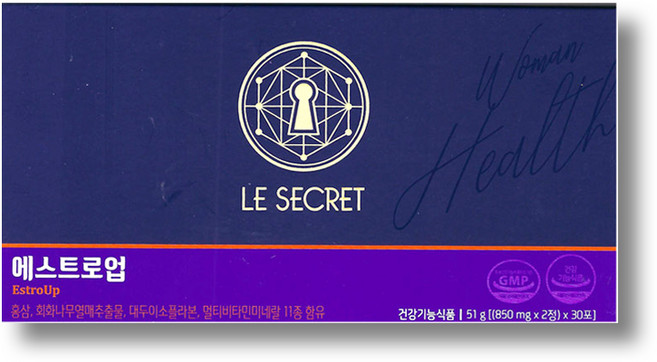 뉴트리원 르시크릿 에스트로업 1700mg x 30포, 30회분, 1박스