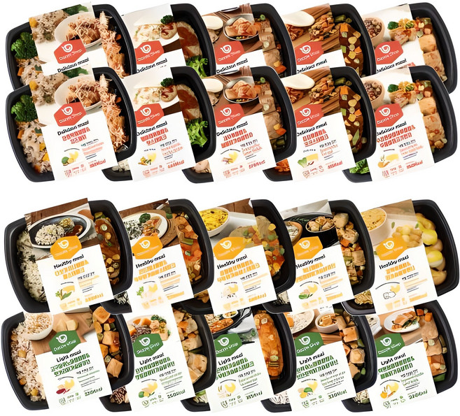 다즐샵 식단관리 도시락 4주 식단 15종 20팩 (맛있는10팩+건강한5팩+가벼운5팩), 1개