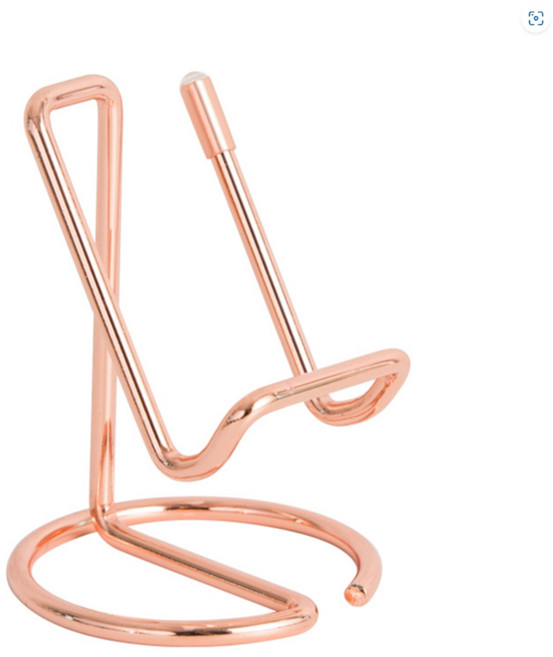 베라망 테이블용 스틸 휴대폰 거치대, 로즈골드, 1개