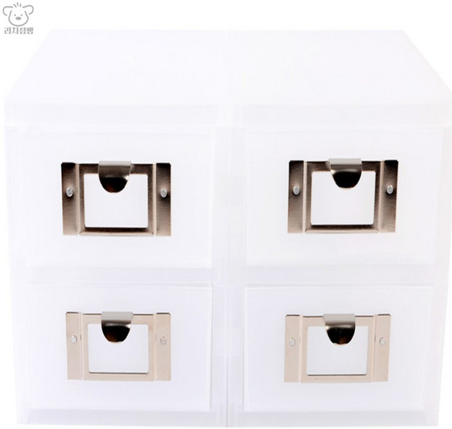 리치점빵 시스맥스 적층가능 미니 수납 서랍장 4단 책상서랍 서랍장부품레일교체