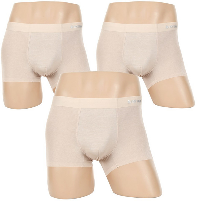 보디가드 초경량 누디 심리스 빅사이즈 95-130 드로즈 3P