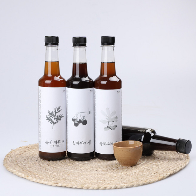 발효 효소 선물세트 개똥쑥 솔잎 까마중 효소 500mlx2, 까마중+솔잎