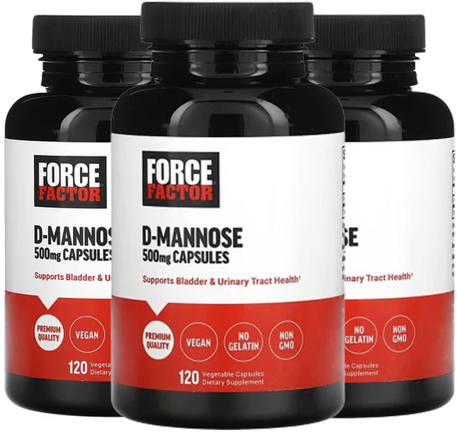 포스팩터 d-만노스 500mg 베지 캡슐 120 정, 3개, 120캡슐 - 쿠팡