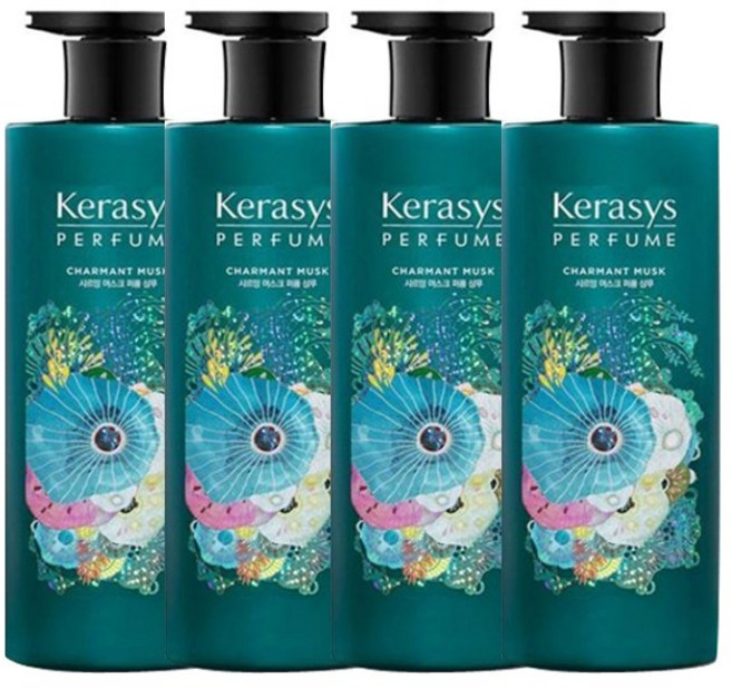 케라시스 샤르망 머스크 퍼퓸 샴푸, 600ml, 4개