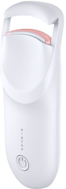 매직컬 뷰러형 고데기 전기 뷰러 2단계 온도 감온변색 실리콘 스트립 휴대용 충전식, 화이트, 1개