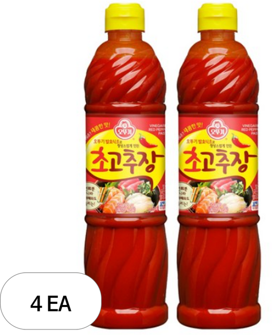 오뚜기 주 제이에스 마트 옛날 초고추장, 1.08kg, 4개