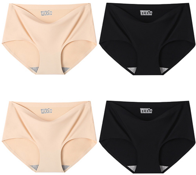 4장세트 빅사이즈 심리스 노라인 여성팬티